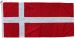 0.75yd 27x13in 70x35cm Denmark flag (woven MoD fabric)